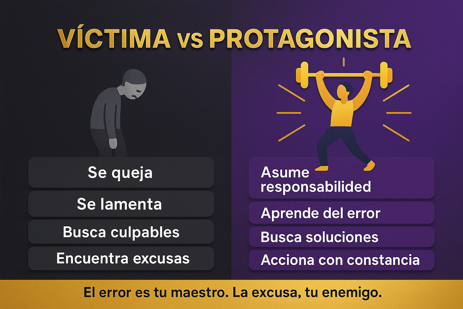 victima o protagonista, desarrolla una mentalidad que te permita avanzar